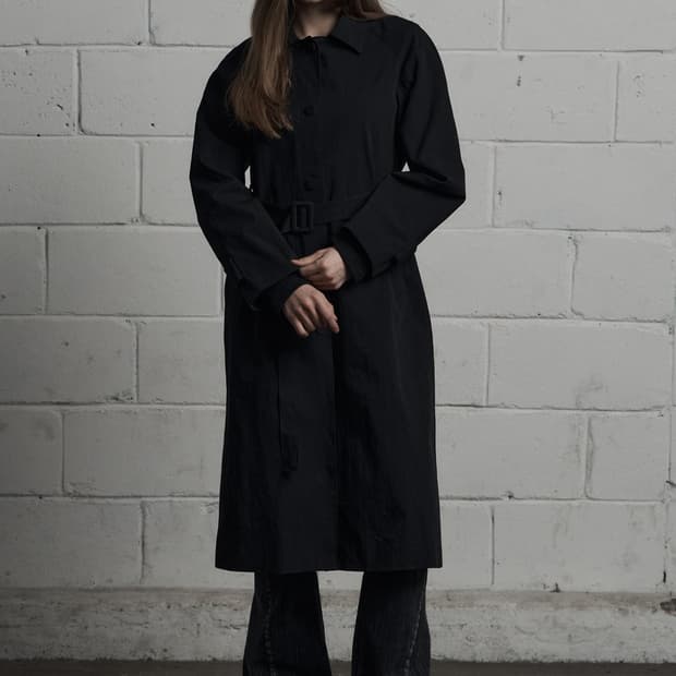 시너진 COTTON COLLAR LONG JACKET 코튼카라 롱자켓