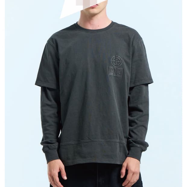 Mpa DUAL SLEEVE 롱슬리브 차콜