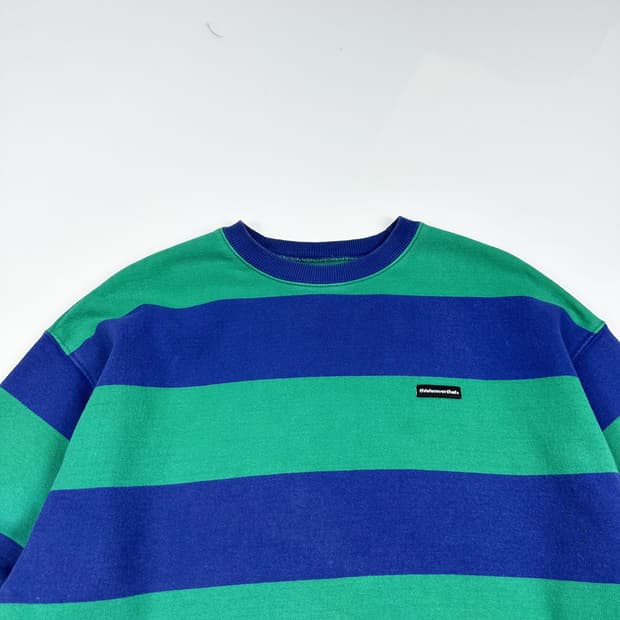 디스이즈네버댓 (디네댓 )스트라이프 크루넥 맨투맨 (실측 M)