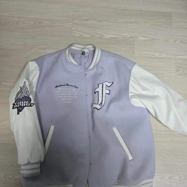 H&M 바시티 자켓 바이올렛