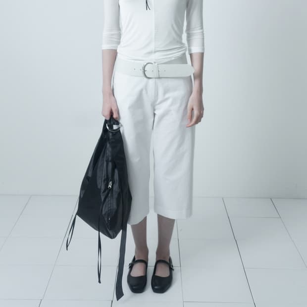 cerric capri cotton pants white