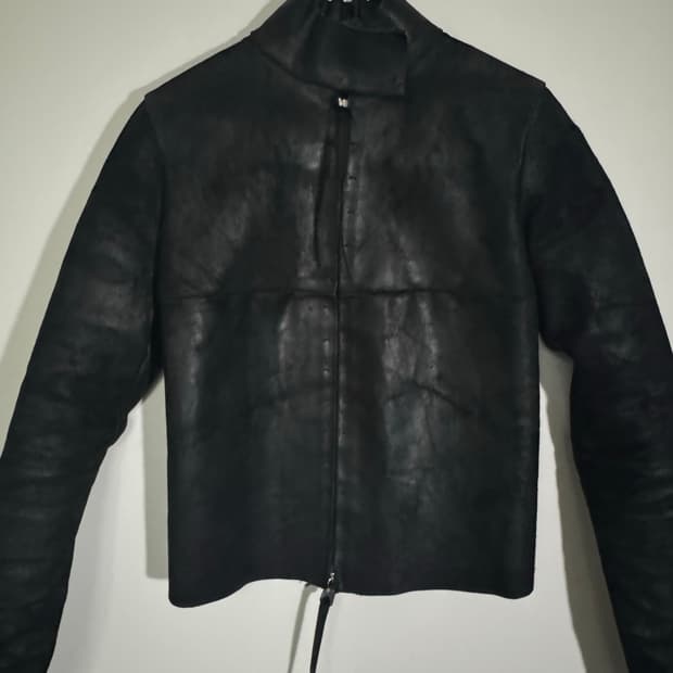 m.a+ Cross Seam Horse Leather Jacket