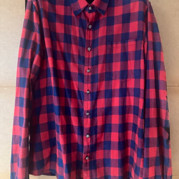 크롬하츠 레더패치 셔츠 XL