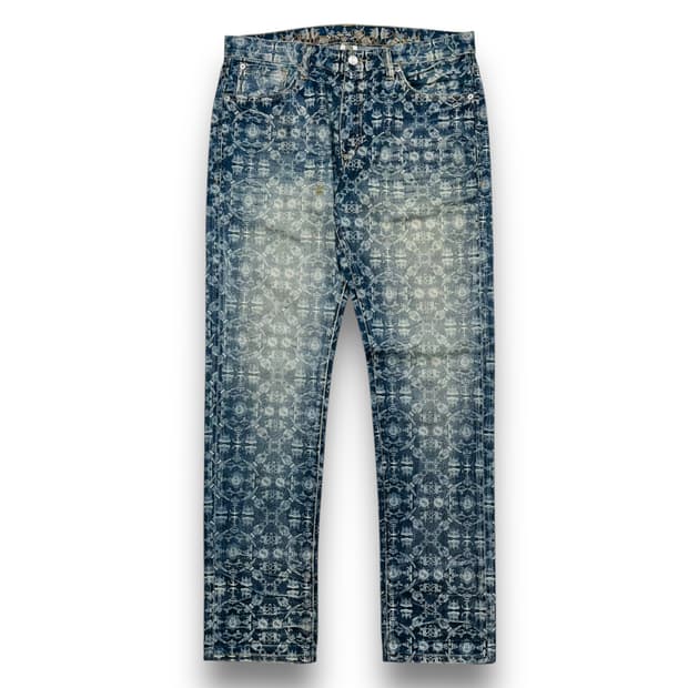 빌리어네어 보이즈 클럽 로고 모노그램 빈티지 데님 팬츠