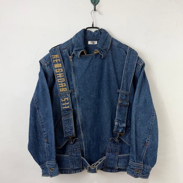 80s KENSHO ABE 본디지 데님 봄버