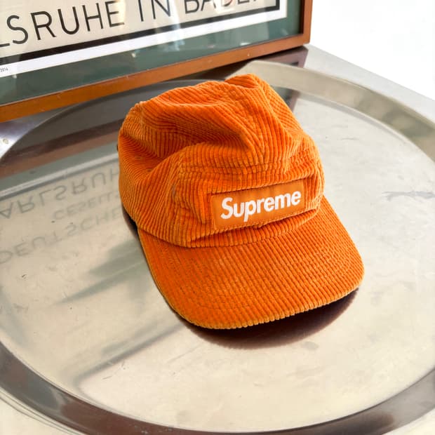 Supreme 코듀로이 캠프캡