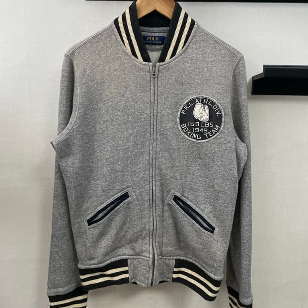 폴로 랄프로렌 복싱팀 그레이 집업 자켓 S(90-95)