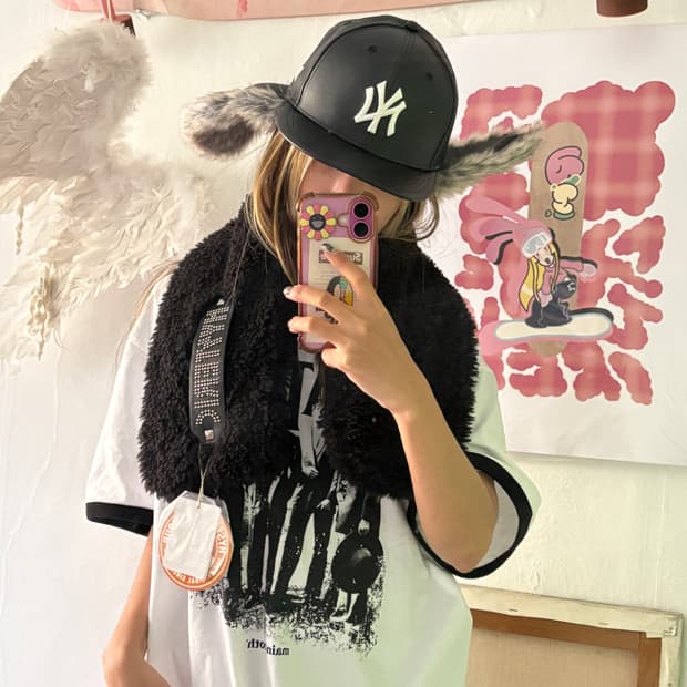 히스테릭 스터드 벨트 머플러(라스트)