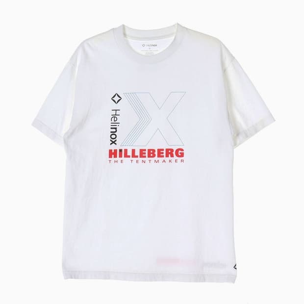 헬리녹스 x 힐레베르그 콜라보 그래픽 로고 티셔츠 화이트 M