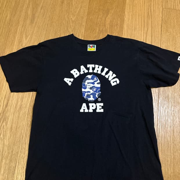 베이프 카모 반팔 티셔츠