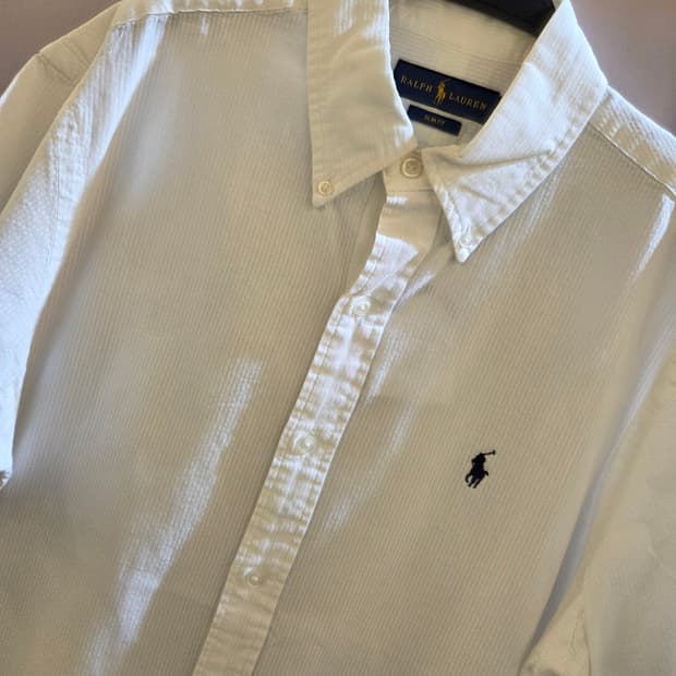 POLO 폴로 화이트 반팔셔츠