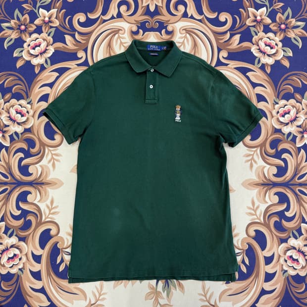 (L)폴로 랄프로렌 폴로베어 Pk카라티셔츠(그린)