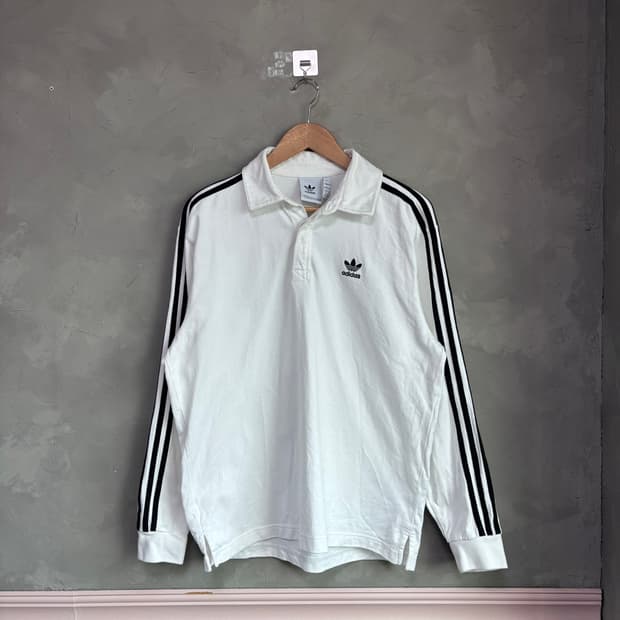 아디다스 파이어버드 럭비티 롱슬리브 화이트