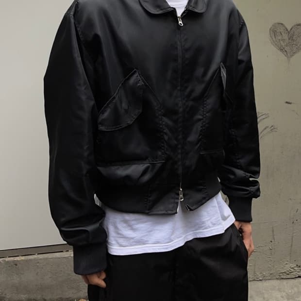 크롭 MA-1 항공 점퍼 자켓 카키 색상