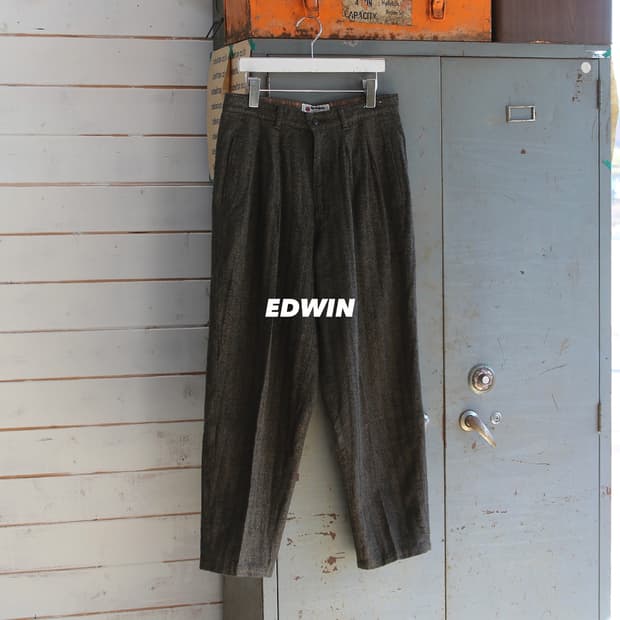 (착용컷) EDWIN 클래식 모직 팬츠 (남성용 30)