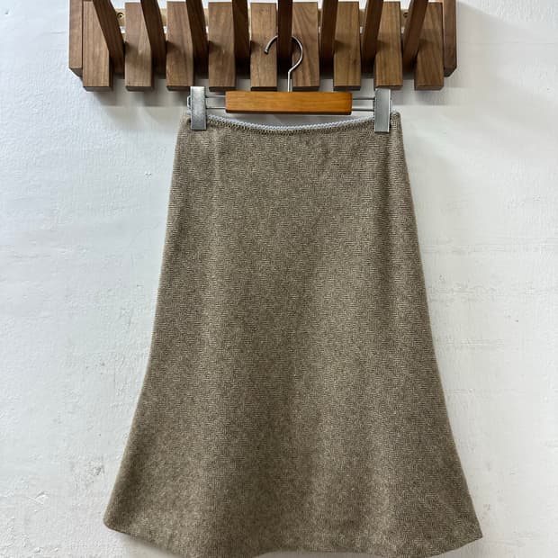 일본빈티지 헤링본 울 스커트