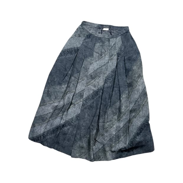 Renault 일본 빈티지 페이크 데님 스커트