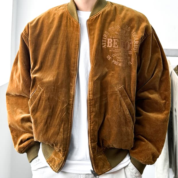 Be Hot 90's 리버시블 퀼티드 봄버 자켓