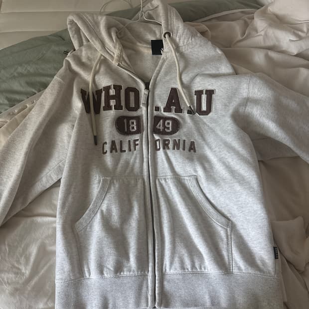 후아유 기모 후드집업