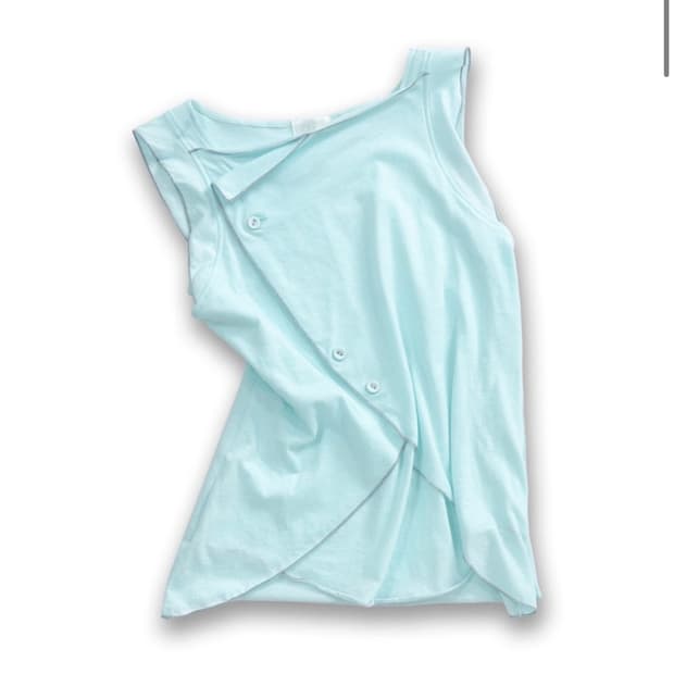 iina 이이나 PETAL TOP [AQUA MINT]