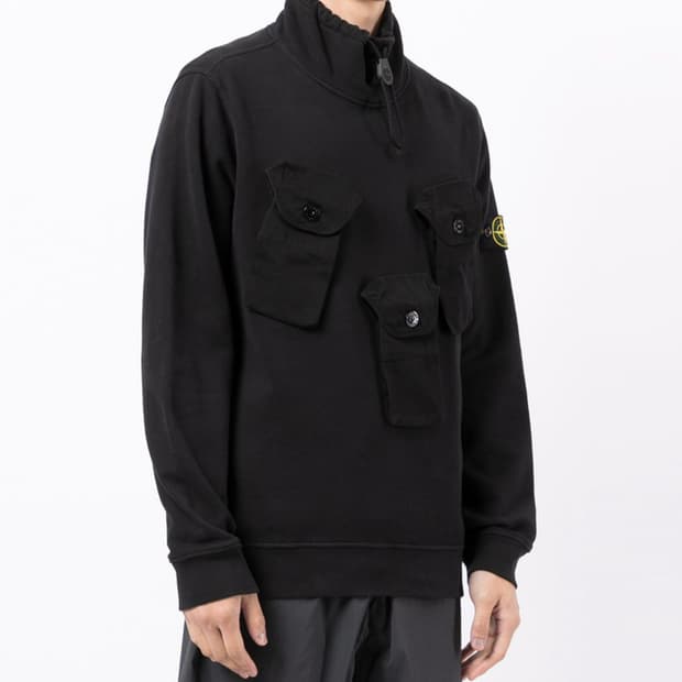 [매장판] 스톤아일랜드 21fw 멀티포켓 탄창 맨투맨 L