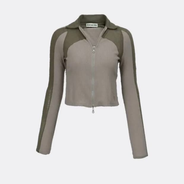 코스트퍼킬로 2-WAY ZIP SHIRT-BEIGE