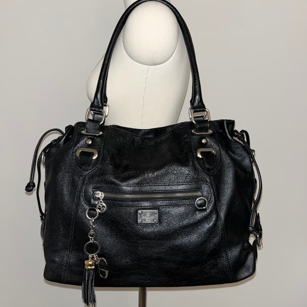 📦Elegance allblack shoulder bag