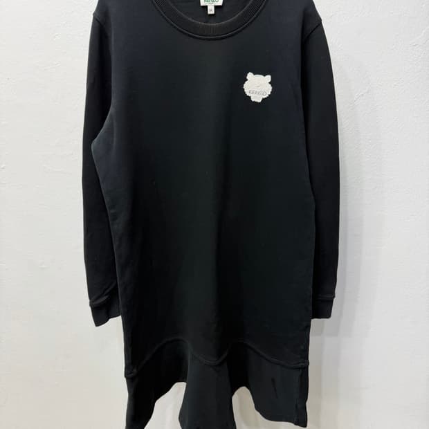 정품) KENZO 겐조 여성 블랙 맨투맨 원피스 M 