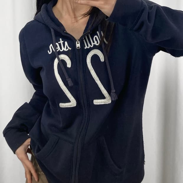 홀리스터 네이비 후드집업