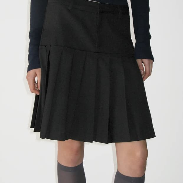 썬번프로젝트 PLEATS MIDI SKIRT 미디 스커트