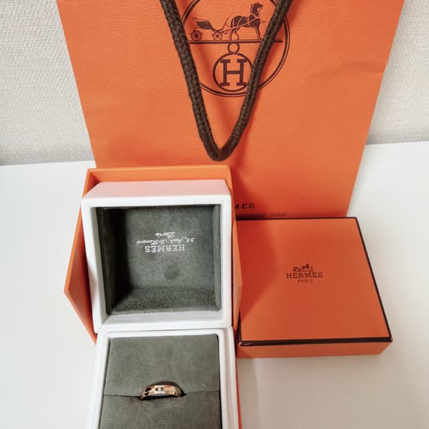 에르메스 에버 헤라클래스 웨딩 밴드 링 50호