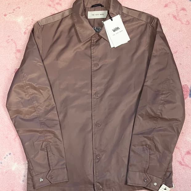 Mauve nylon coach jacket