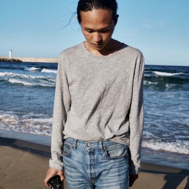 모노프리베 롱슬리브 멜란지 그레이 1사이즈