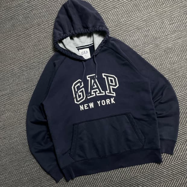 GAP 갭 뉴욕시티 빅로고 후드 티셔츠y 5434