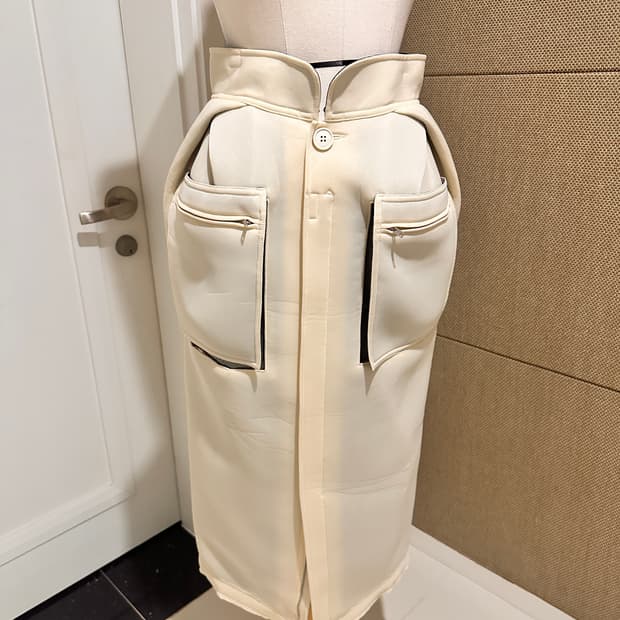 메종마르지엘라 화이트라벨 2way 지퍼스커트