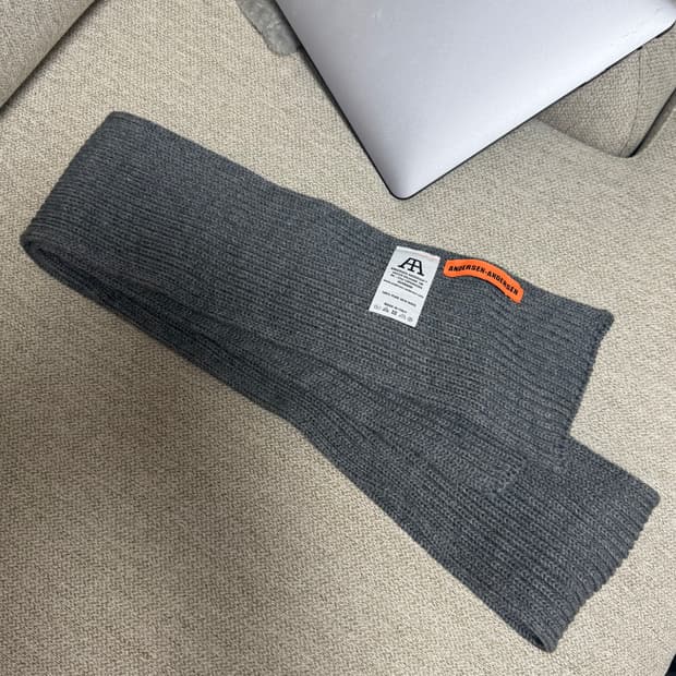 안데르센안데르센 숏머플러 그레이