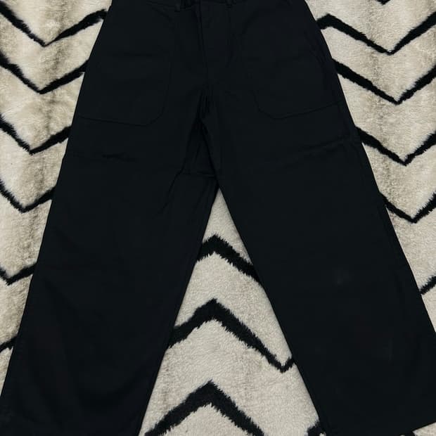 [33]윤니클로U 와이드 스트레이트 베이커 코튼 팬츠/