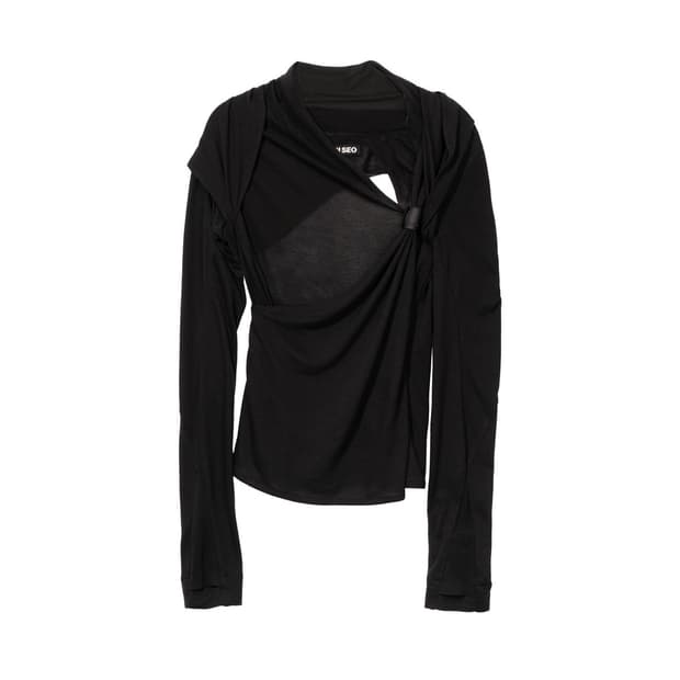 새상품 HyeinSeo 혜인서 Tied Long Sleeve Top 