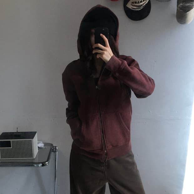 리바이스 가슴로고 헤비 후드집업
