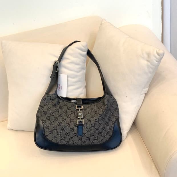 구찌 자카드 재키 호보백 (정품)