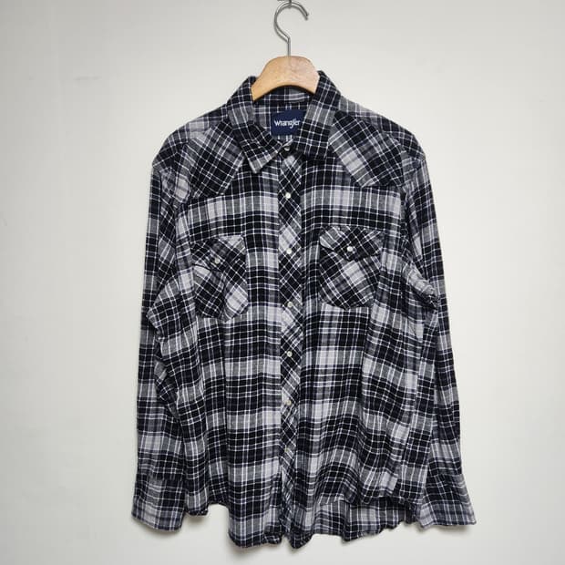 랭글러Wrangler 웨스턴 플란넬 셔츠 XL - S72