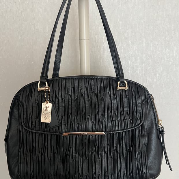 COACH Madison Pleated Leather Satchel - 