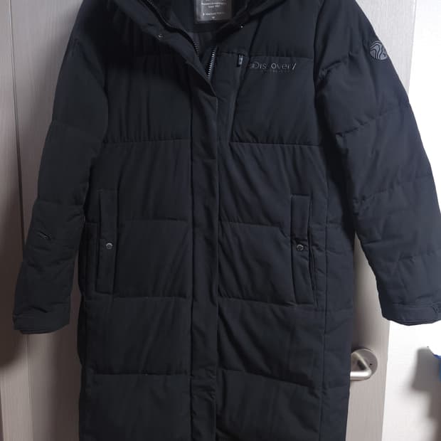 디스커버리 구스다운 롱패딩, M