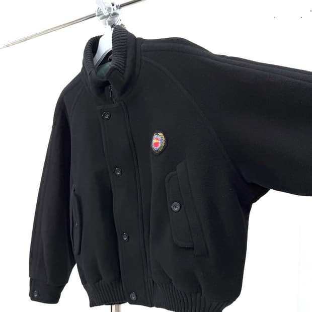 80s Longchamp Heritage Wool Bomber