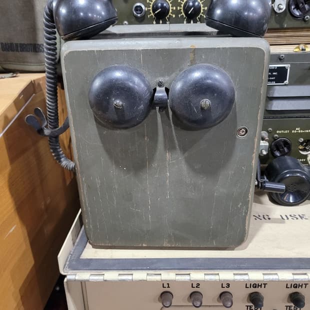 미 이차대전 미해군 전화기