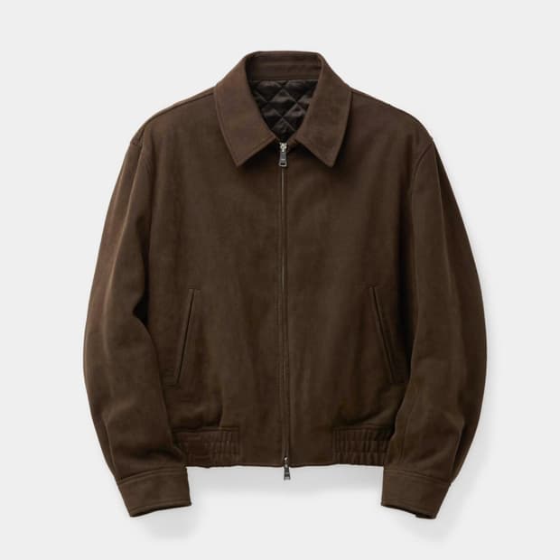 쿠어 퀄티드 페이크 스웨이드 스윙 자켓 (거의 새상품)