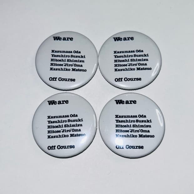 오프 코스 off course 핀버튼 뱃지 (33mm)