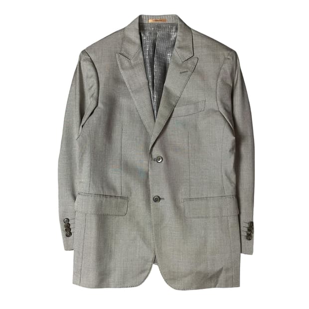 갤럭시 그레이 울 블레이저 자켓