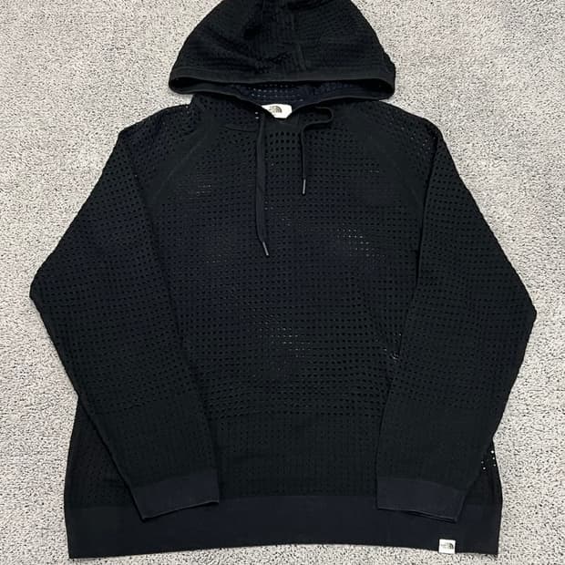 (L) 노스페이스 우먼스 화이트라벨 펀칭 후드 티