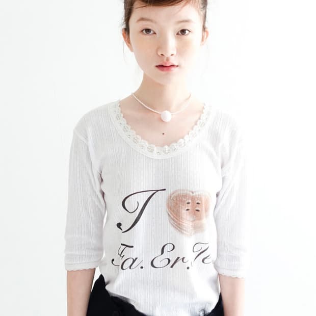 샵페어리 레이스 티셔츠